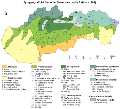 Fytogeografické členenie Slovenska